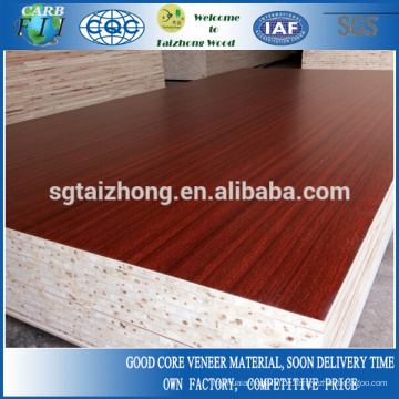 18mm Sapeli Melamin Blockboard